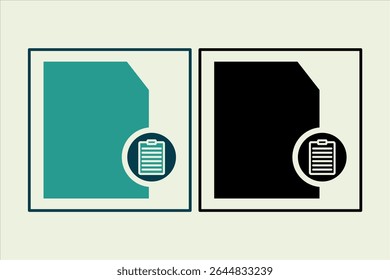 Paste File icon. icon related to UI elements. suitable for web site, app, user interfaces,element, printable etc. solid icon style. simple vector design editable