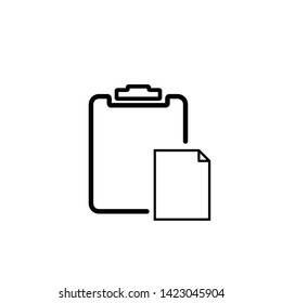 paste icon; clipboard icon; black and white icon