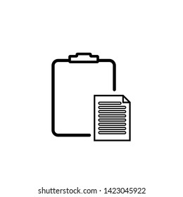 paste icon; clipboard icon; black and white icon