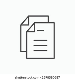 Paste icon isolated on white background