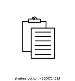 Paste icon isolated. simple vector icon on white background