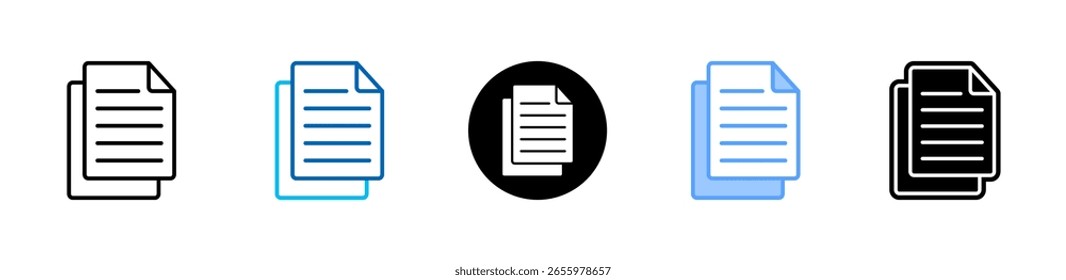 Colar coleção de vários estilos de folha de ícone