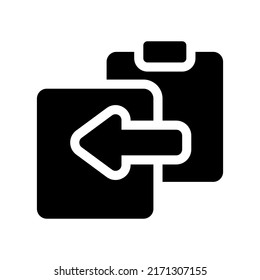 Paste Icon Vector Symbol Design Illustration