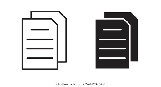 Ícone Colar para designs da Web. conjunto de ícones de estrutura de tópicos e clipart