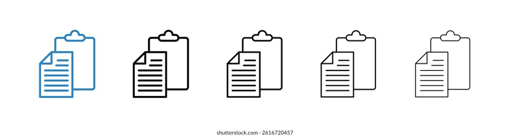 Paste icons collection vectors for web ui