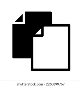 Paste line icon vector design template and illustration with editable stroke.