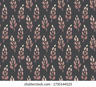 Paste plink flowers on a dark background vector