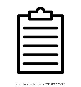 Pegar Icono De Línea Gruesa Del Vector Para Uso Personal Y Comercial.
