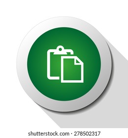 Paste, web icon. Vector design