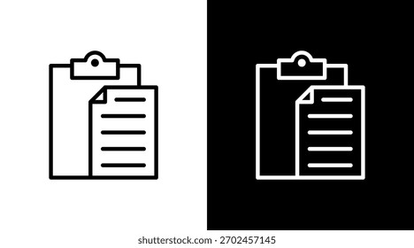 Pegar diseño de conjunto de iconos blancos