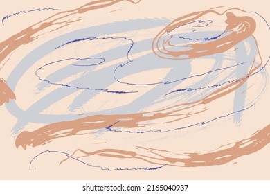 Pastel Abstract artistic illustration. Vector compositions for template, cover, poster, invitation, card. Blue, grey, light pink, gold, blue colors. Abstract background. 