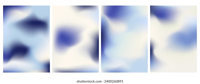 Pastel abstract background with blue, beige gradient mesh vector illustration. Dynamic color flow poster, web, banner, smartphone screen, presentations and prints