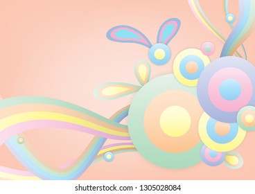 Pastel abstract Background in colourful gradient