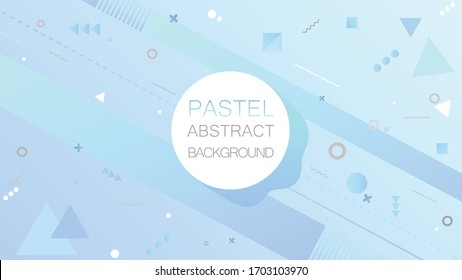 Fondo abstracto Pastel con elementos geométricos