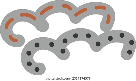 pastel abstract blob hand drawn element vector