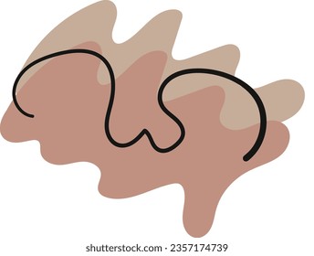 pastel abstract blob hand drawn element vector