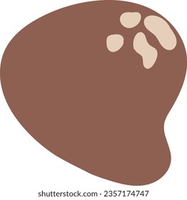 pastel abstract blob hand drawn element vector