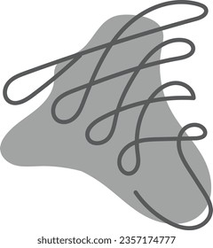 pastel abstract blob hand drawn element vector