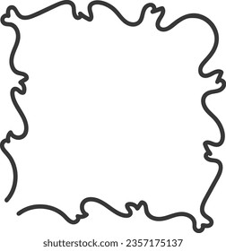 pastel abstract blob line hand drawn element vector
