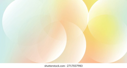 Pastel Abstract Bokeh Circles With Soft Light And Gentle Color Gradient Blurry Shapes In Warmth