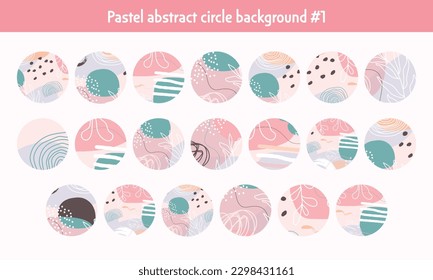 Pastel abstract circle background #1