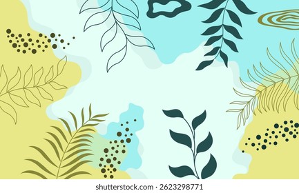 Fundo plano abstrato pastel com lugar para texto
