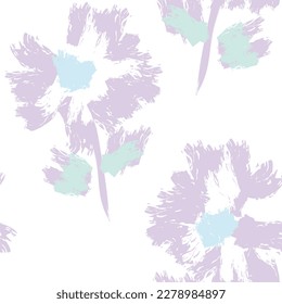 Pastel Resumen Diseño de patrones sin costura floral para textiles de moda, gráficos, fondos y artesanías
