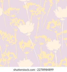 Pastel Abstract Floral nahtloses Muster für Modetextilien, Grafiken, Hintergründe und Handwerk
