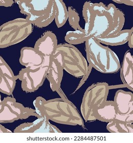 Pastel Resumen Diseño de patrones sin costura floral para textiles de moda, gráficos, fondos y artesanías