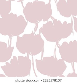 Pastel Abstract Floral seamless pattern design for fashion textiles, graphics, backgrounds and crafts