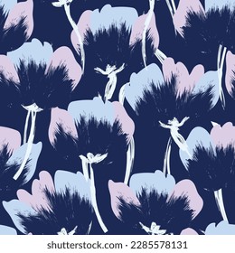 Pastel Abstract Floral seamless pattern design for fashion textiles, graphics, backgrounds and crafts