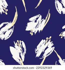 Pastel Abstract Floral seamless pattern design for fashion textiles, graphics, backgrounds and crafts