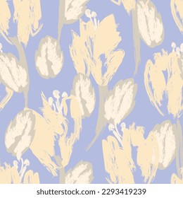 Pastel Resumen Diseño de patrones sin costura floral para textiles de moda, gráficos, fondos y artesanías