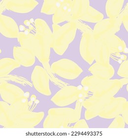 Pastel Abstract Floral nahtloses Muster für Modetextilien, Grafiken, Hintergründe und Handwerk