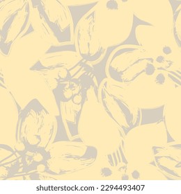Pastel Abstract Floral nahtloses Muster für Modetextilien, Grafiken, Hintergründe und Handwerk