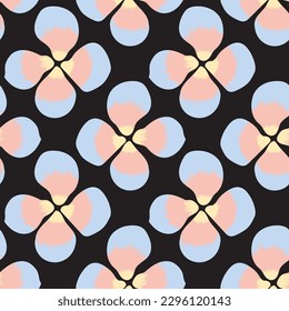 Pastel Abstract Floral nahtloses Muster für Modetextilien, Grafiken, Hintergründe und Handwerk