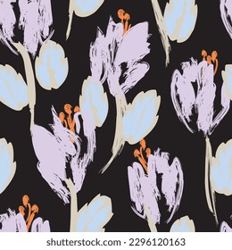 Pastel Resumen Diseño de patrones sin costura floral para textiles de moda, gráficos, fondos y artesanías