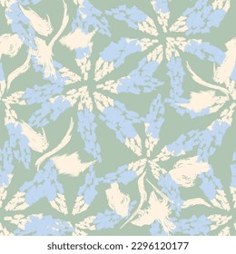 Pastel Abstract Floral seamless pattern design for fashion textiles, graphics, backgrounds and crafts