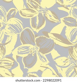 Pastel Abstract Floral seamless pattern design for fashion textiles, graphics, backgrounds and crafts
