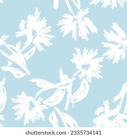 Pastel Abstract Floral seamless pattern design for fashion textiles, graphics, backgrounds and crafts