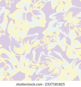 Pastel Abstract Floral nahtloses Muster für Modetextilien, Grafiken, Hintergründe und Handwerk