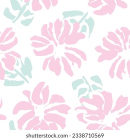 Pastel Abstract Floral seamless pattern design for fashion textiles, graphics, backgrounds and crafts