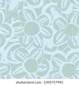 Pastel Abstract Floral seamless pattern design for fashion textiles, graphics, backgrounds and crafts