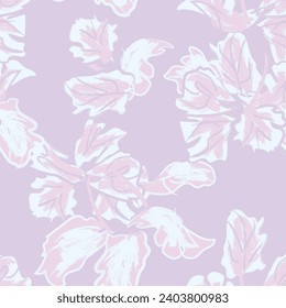 Pastel Abstract Floral seamless pattern design for fashion textiles, graphics, backgrounds and crafts