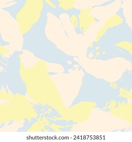 Pastel Abstract Floral seamless pattern design for fashion textiles, graphics, backgrounds and crafts