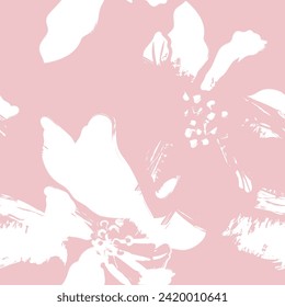 Pastel Abstract Floral nahtloses Muster für Modetextilien, Grafiken, Hintergründe und Handwerk