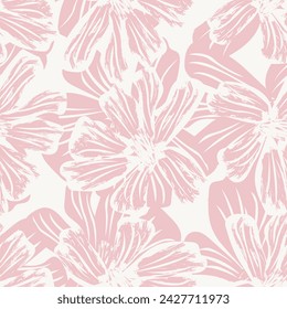 Pastel Abstract Floral seamless pattern design for fashion textiles, graphics, backgrounds and crafts