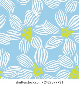 Pastel Abstract Floral seamless pattern design for fashion textiles, graphics, backgrounds and crafts