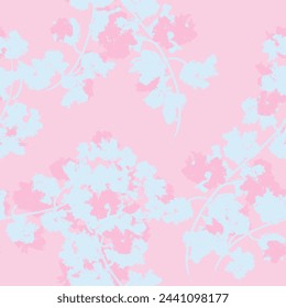 Pastel Abstract Floral seamless pattern design for fashion textiles, graphics, backgrounds and crafts