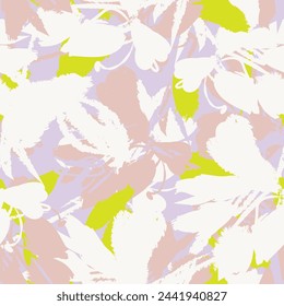 Pastel Abstract Floral seamless pattern design for fashion textiles, graphics, backgrounds and crafts